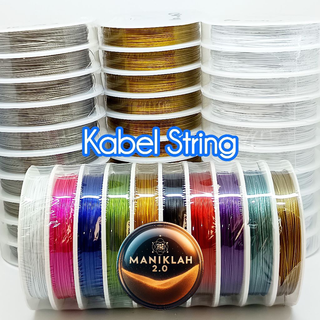 Jual Kabel String Untuk Merangkai Manik, isi 10 pcs / pack. | Shopee ...