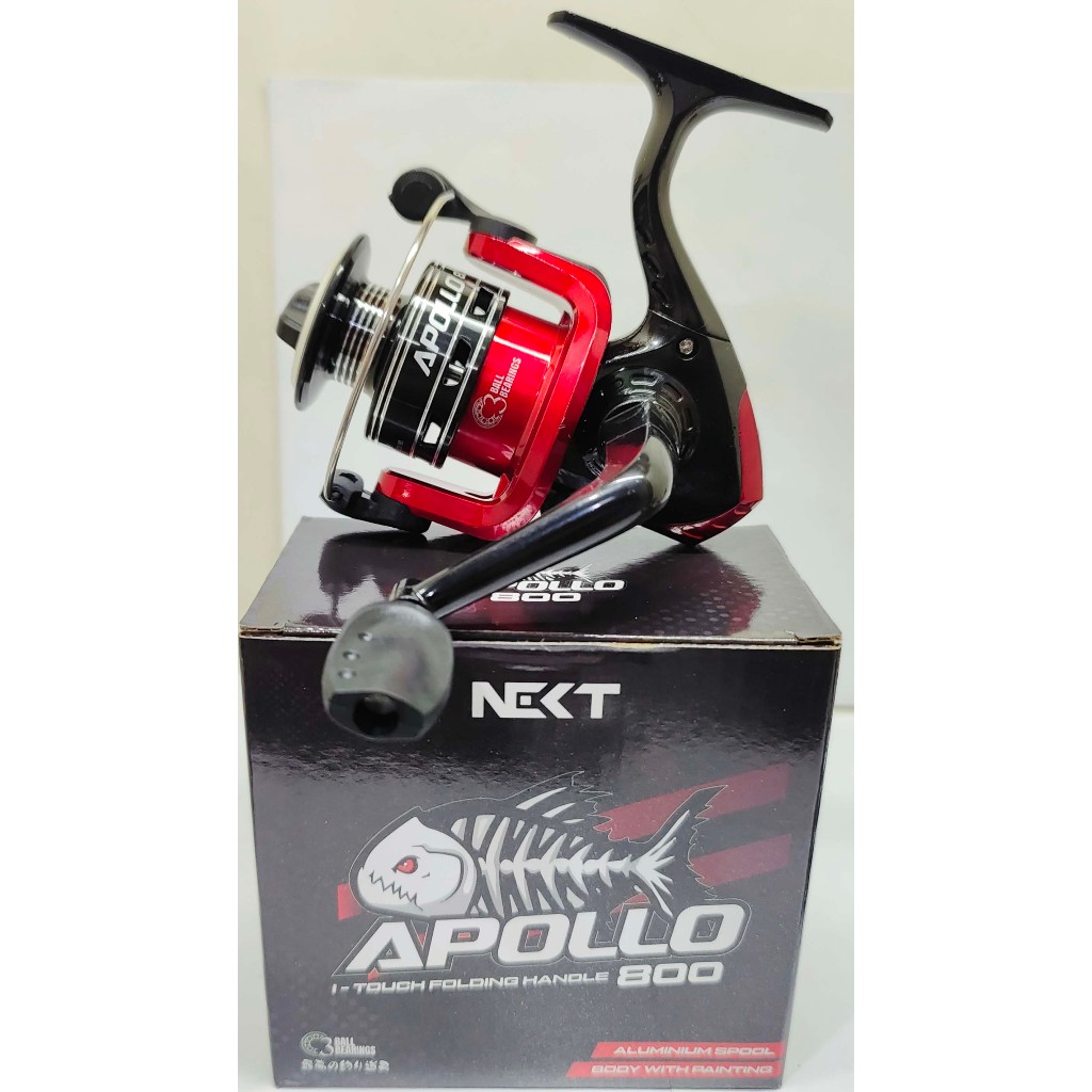 Jual Reel Pancing NEXT APOLLO 800 Aluminium (3 Bearing) Murah | Shopee ...