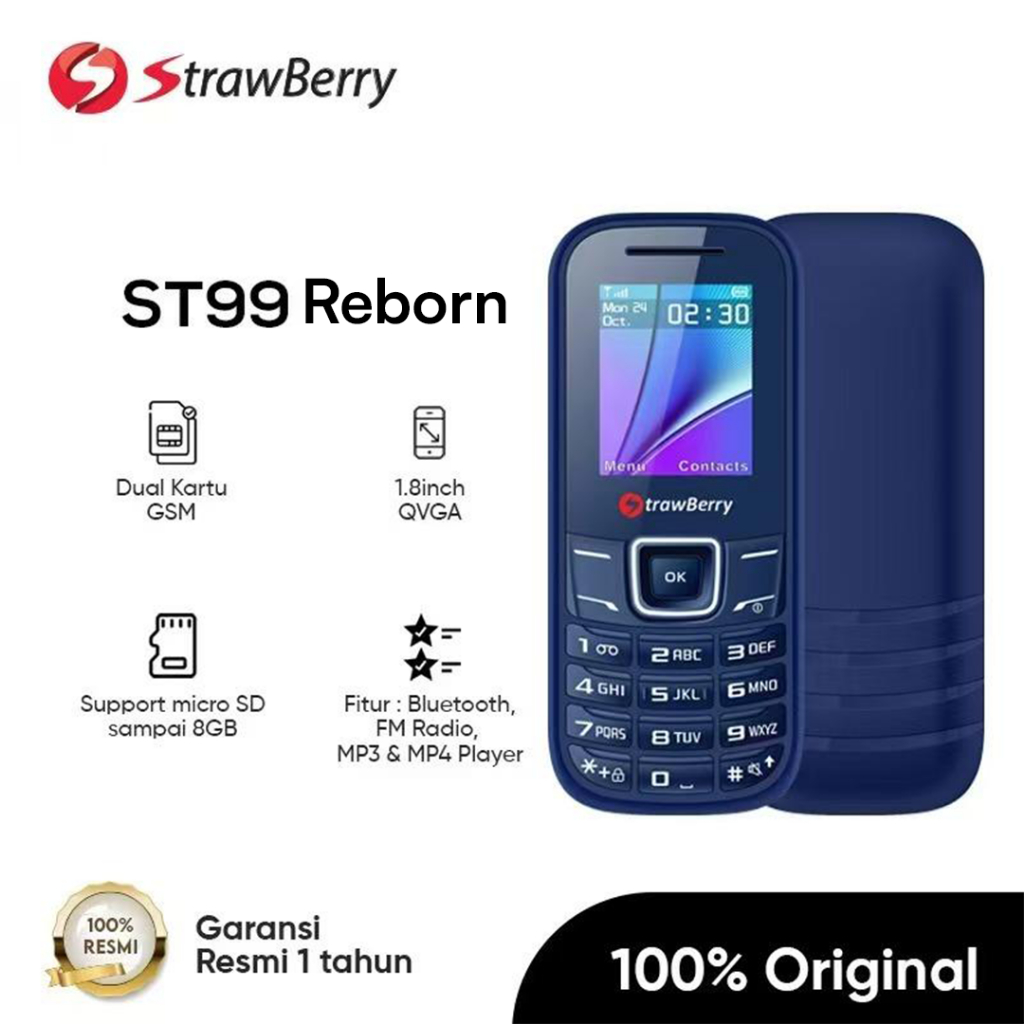 Jual [1 Tahun Garansi Resmi] StrawBerry ST99 Reborn Jaringan hanya bisa ...