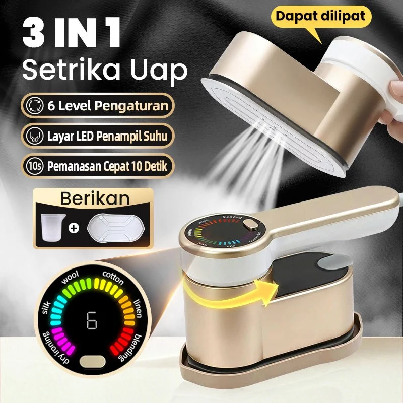 Setrika Uap Portable 6 Mode Cepat Panas 150ml