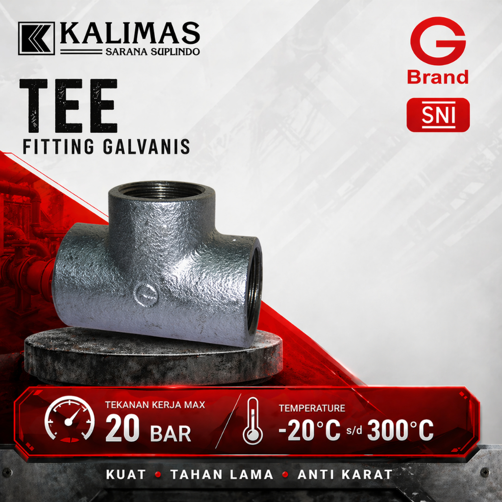Jual Tee Galvanis Besi d.3/4