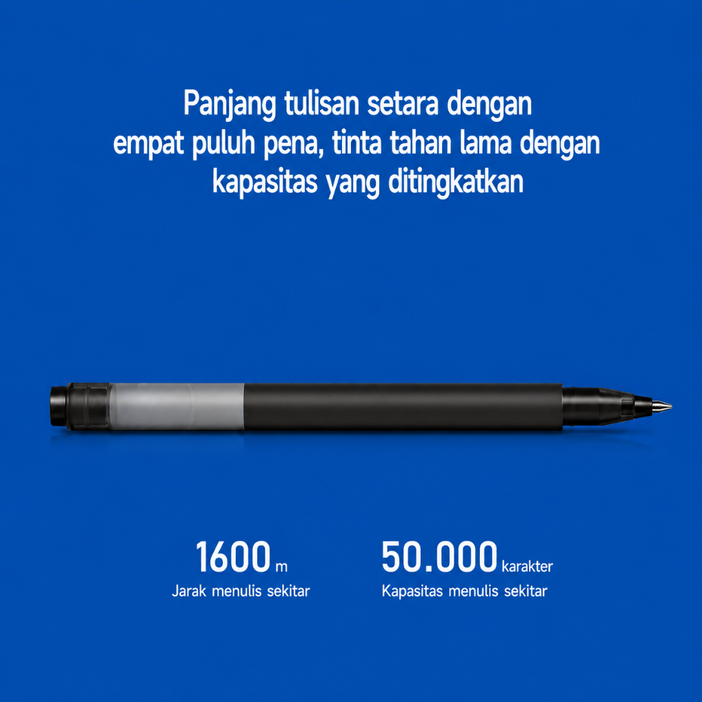 Bantex Pulpen Gel Pen 0.5 mm Isi Tinta 4x Lebih Banyak BG1003 Per Pcs (6)