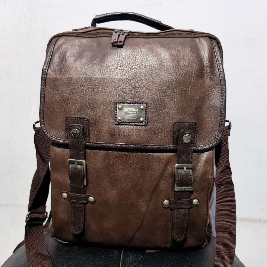 Jual Leftfield Backpack / Ransel Kulit Leftfield | Shopee Indonesia