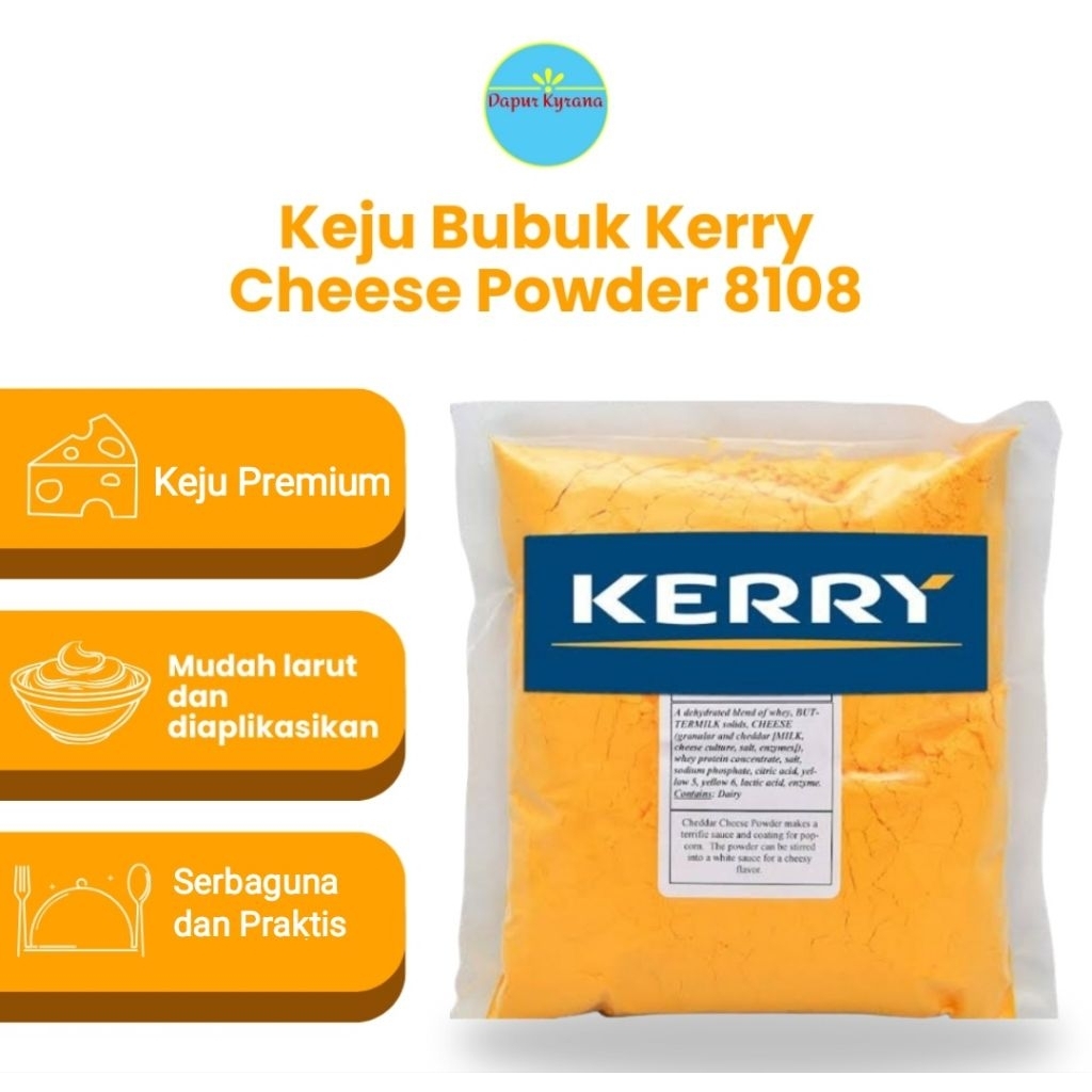 Jual Keju Bubuk Kerry Cheese Powder 8108 - 22 | 250gr | Aplikasi Saus ...