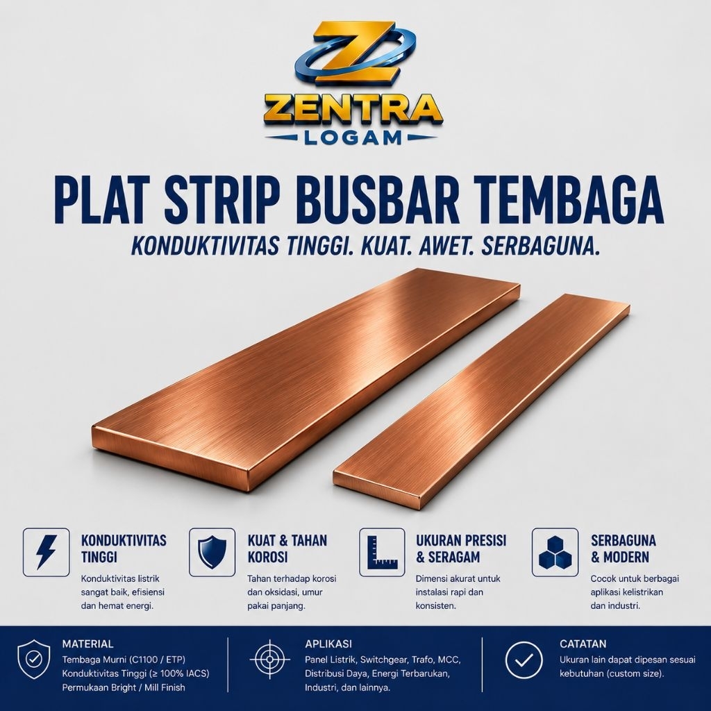Jual Plat Strip Tembaga Busbar | T 4mm x L 25mm x P per 1 cm | Shopee ...