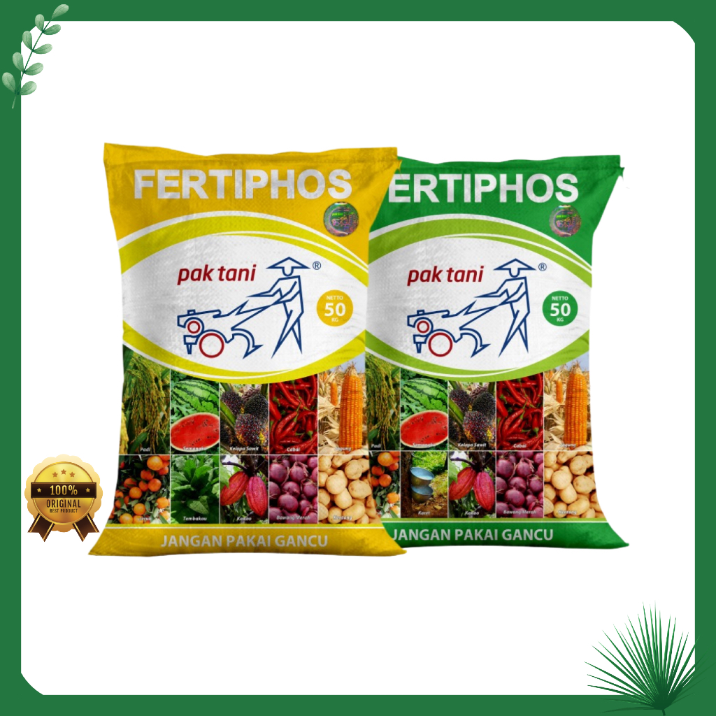 Pupuk SP FERTIPHOS Repack 1 Kg Original TSP Hitam Pak Tani - Pupuk Phosphate Alami untuk Tanaman Pangan Palawija Hortikultura dan Perkebunan