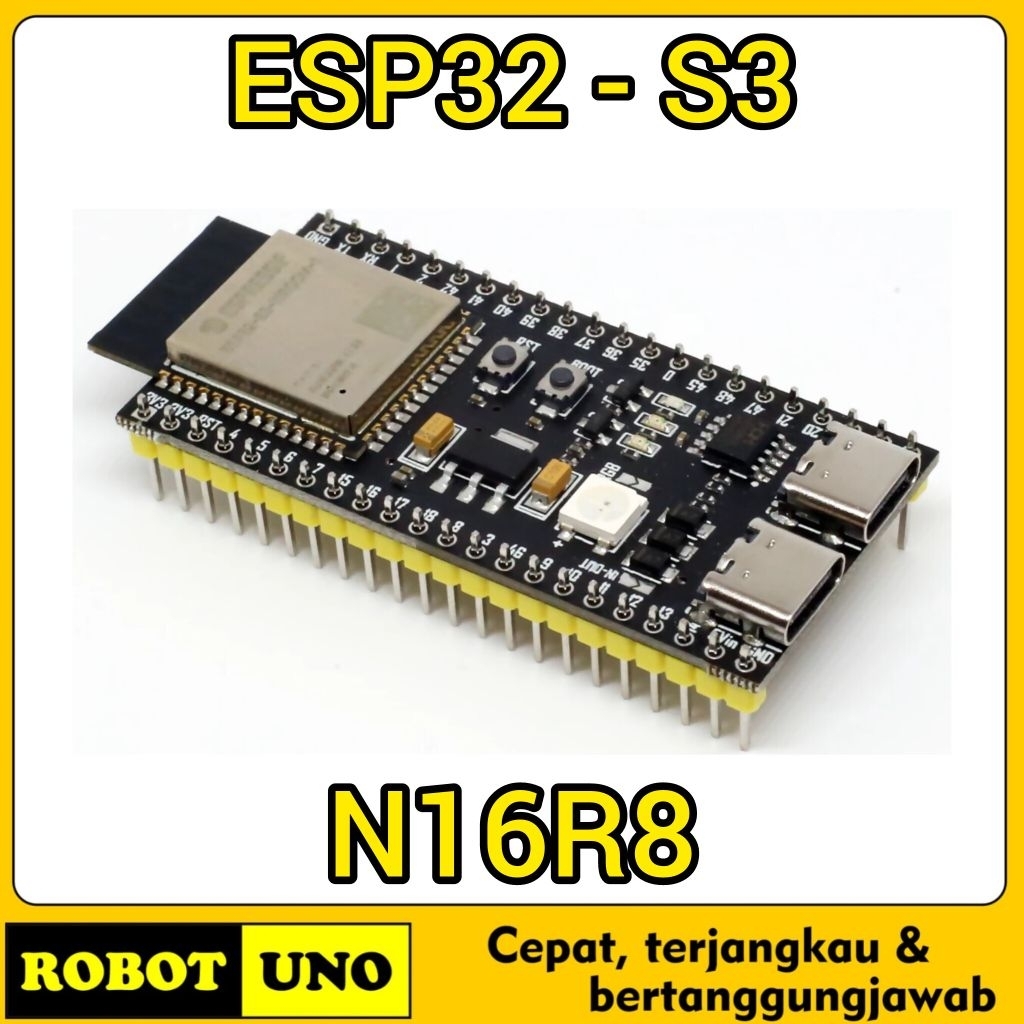 Jual ESP32 S3 N16R8 Development Board Wifi + Bluetooth ESP32 S3 DEVKIT ...