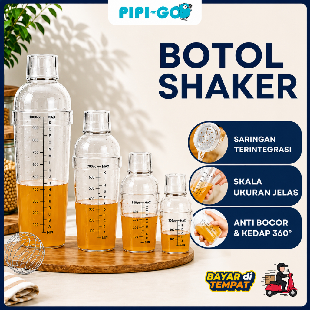 Jual PPG - Shaker minuman cocktail |Shaker Bartender | Milk shake juice ...