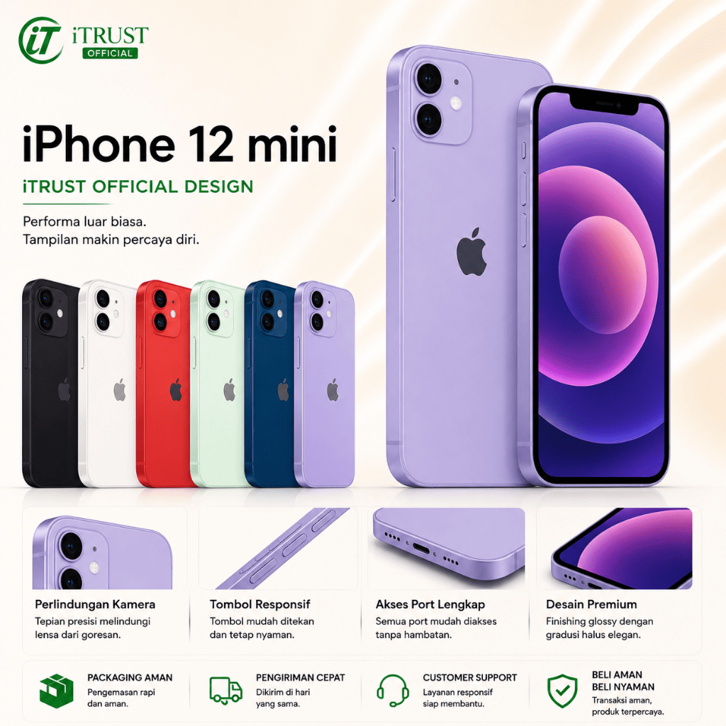 Jual IP 12 MINI 64GB 128GB SECOND FULLSET ORIGINAL MULUS NORMAL NO ...