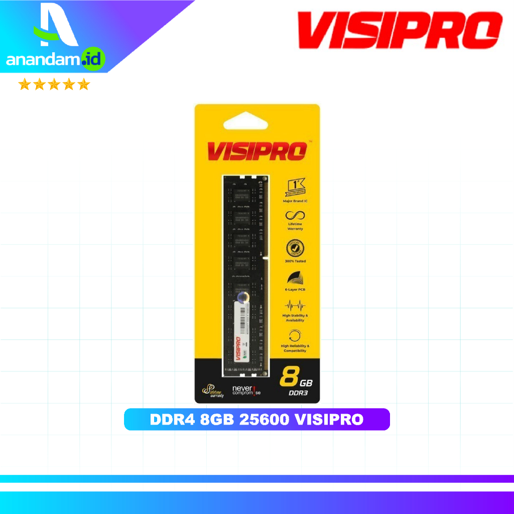 Jual VISIPRO DDR4 8GB 3200 Mhz Memory Ram Komputer PC | Shopee Indonesia