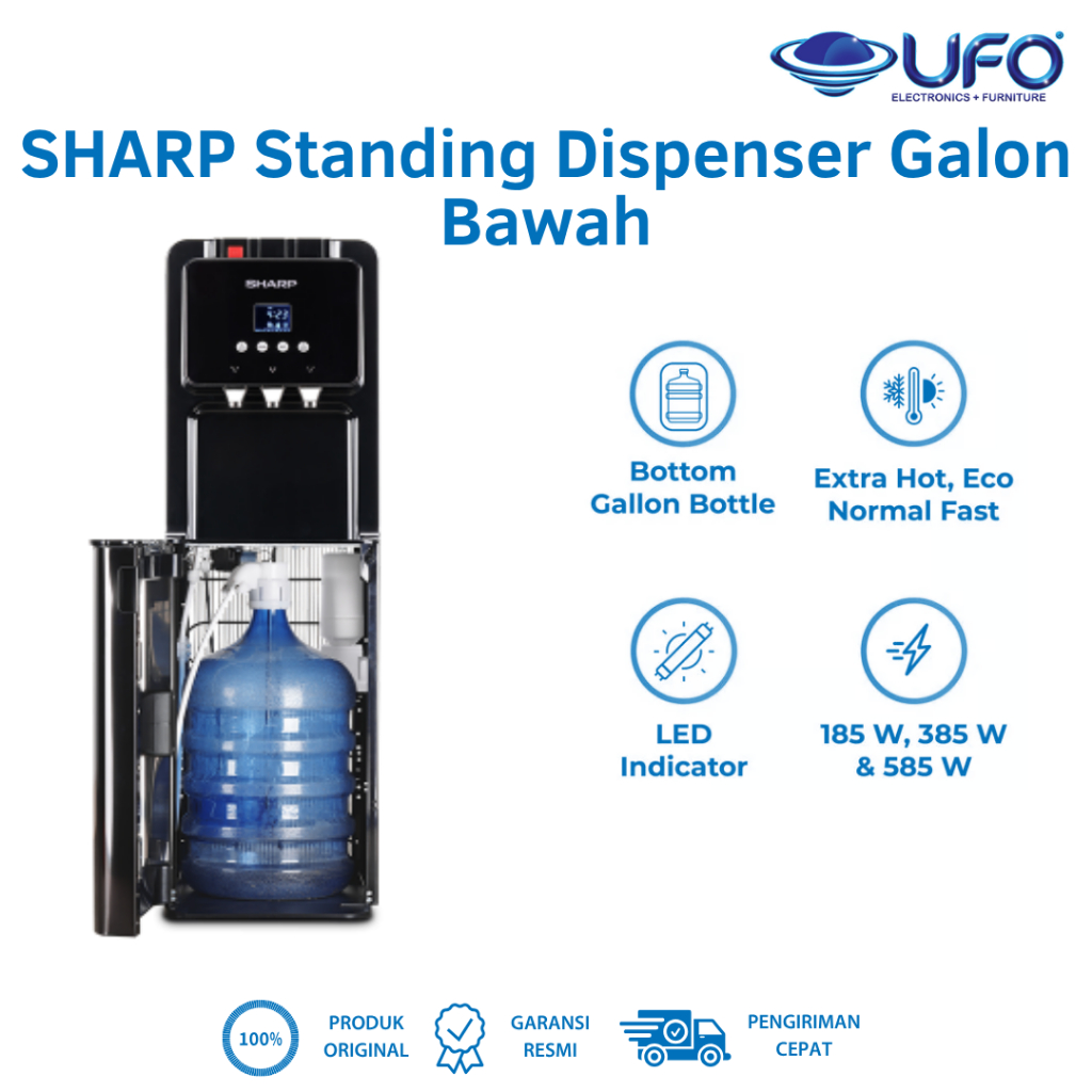 Jual Sharp Dispenser Bottom Loading SWD-88EHL-BK(Dispenser Bottom ...