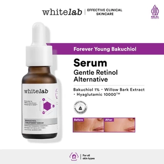 Whitelab Bakuchiol Treatment Serum - Atasi Jerawat dan Bruntusan Alternatif Retinol dengan Bakuchiol & Hyaglutamic [BPOM]