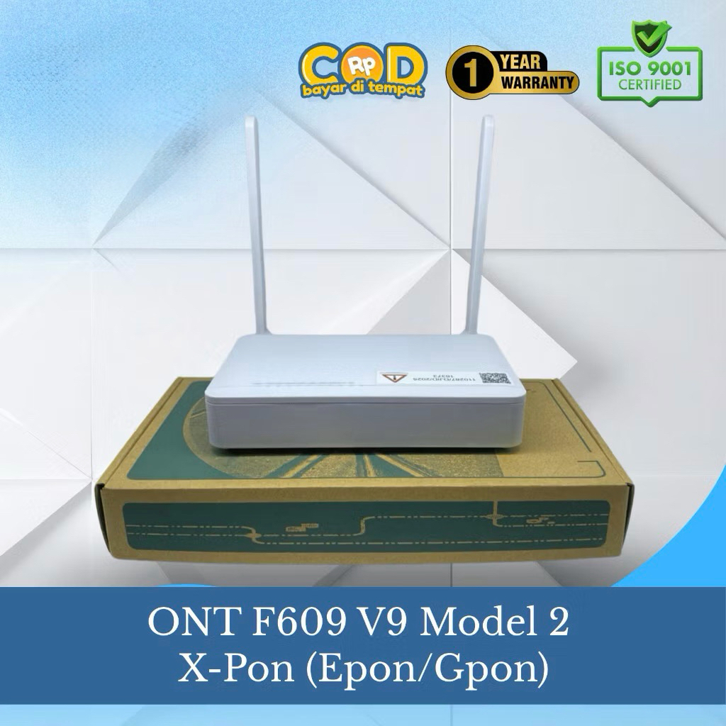 Jual ONT XPON F609 V9 SUPPORT OMCI ANTENA 5db | Shopee Indonesia