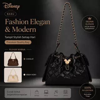 Disney Tas Wanita Fashion Elegan Premium Mickey Chain Bag Korean Style Bahu Selempang Kekinian
