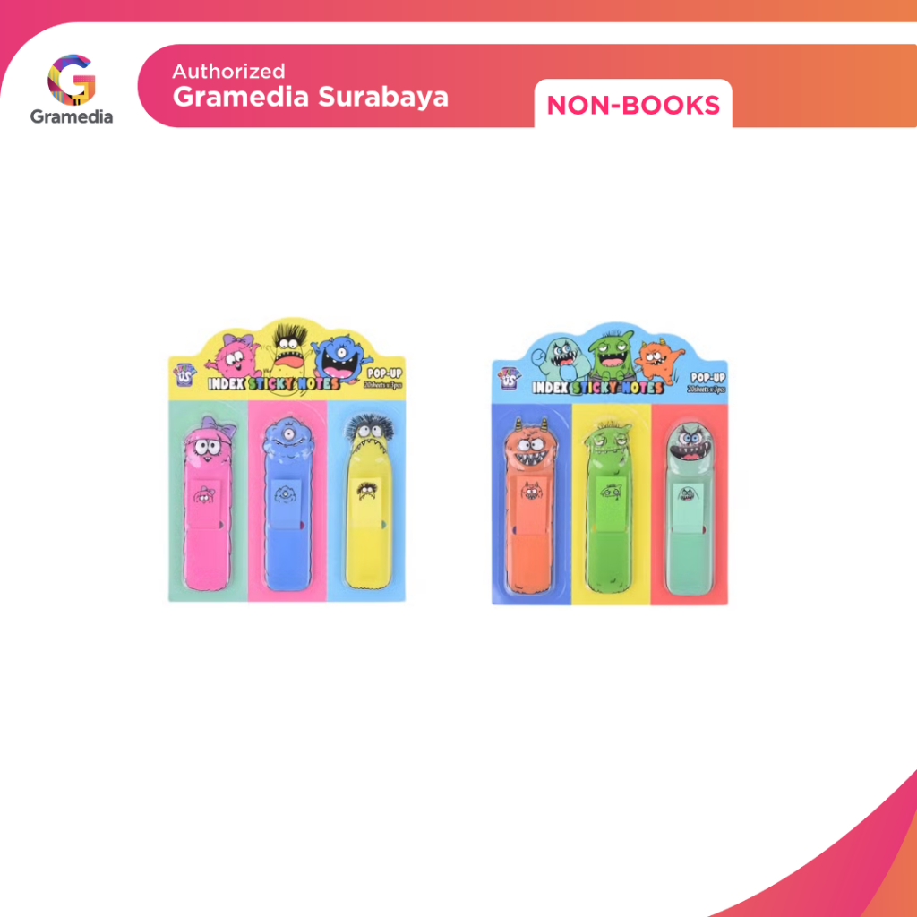 Jual Gramedia Surabaya - KAKO STRANGE US INDEX STICKY NOTE POP-UP SET3 ...