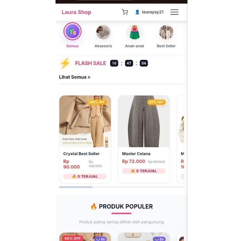 web toko online siap pakai