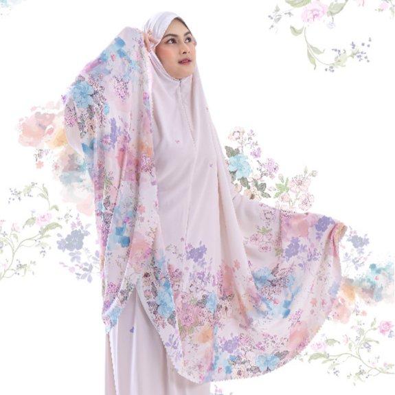VESELKA Prinsa Mukena Dewasa 2 in 1 Light Cotton Anti UV Katun Motif Printing | Prayer Set Hampers Mahar Hantaran Seserahan Pernikahan Lengkap Premium