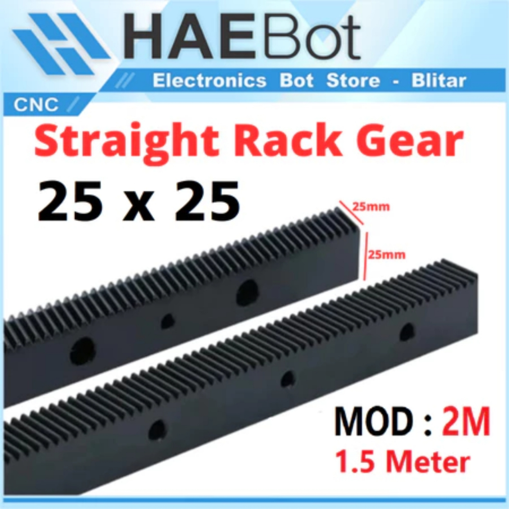 Jual [HAEBOT] Rack Gear Rack Straight Rackgear 2M M2 25X25 1500mm 150cm ...