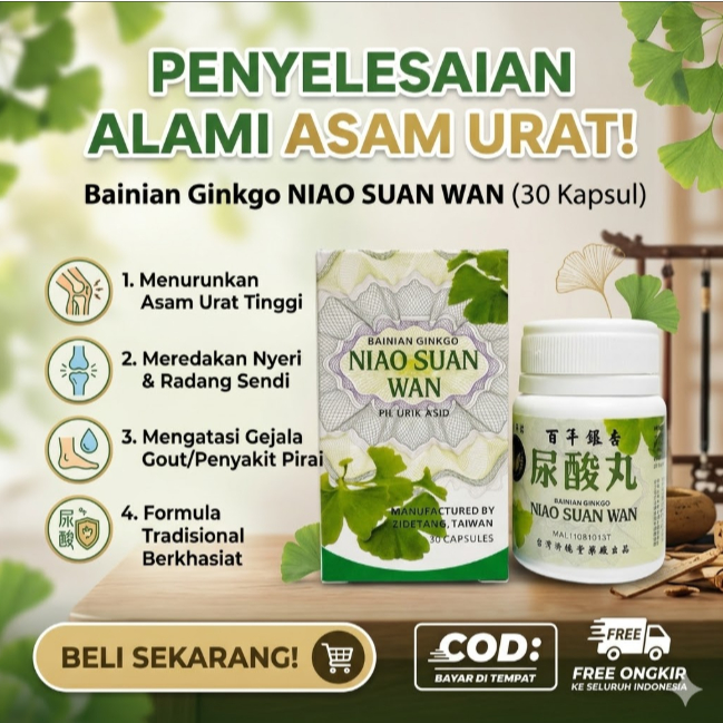 Niao Suan Wan - Obat Tradisional untuk Asam Urat, Nyeri Sendi, dan Kolesterol