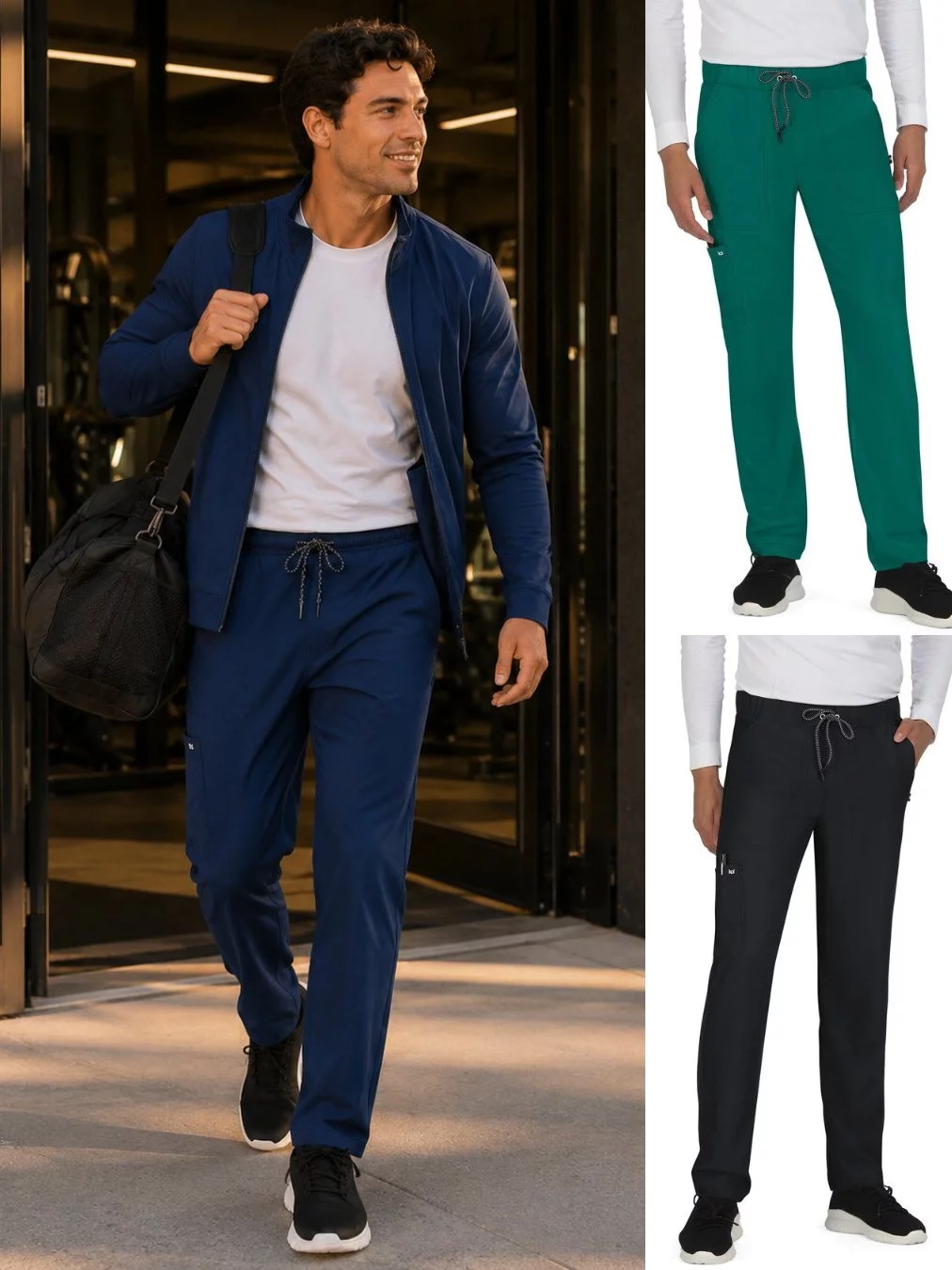 Celana Kasual Track Pants Pria KNG Straight-Leg Casual Pants - 2545