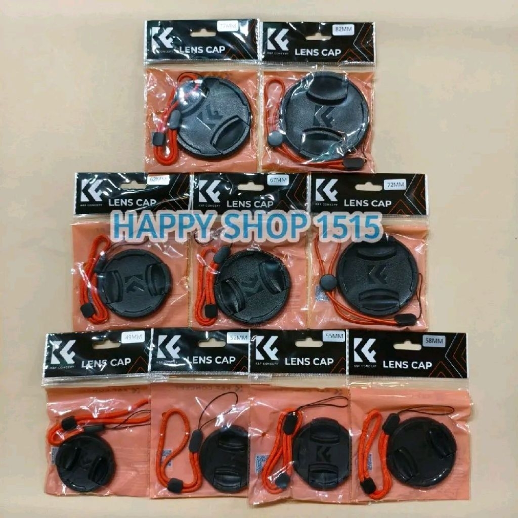 Jual K&F Concept LENS CAP 49mm, 52mm, 55mm, 58mm, 62mm, 67mm, 72mm ...