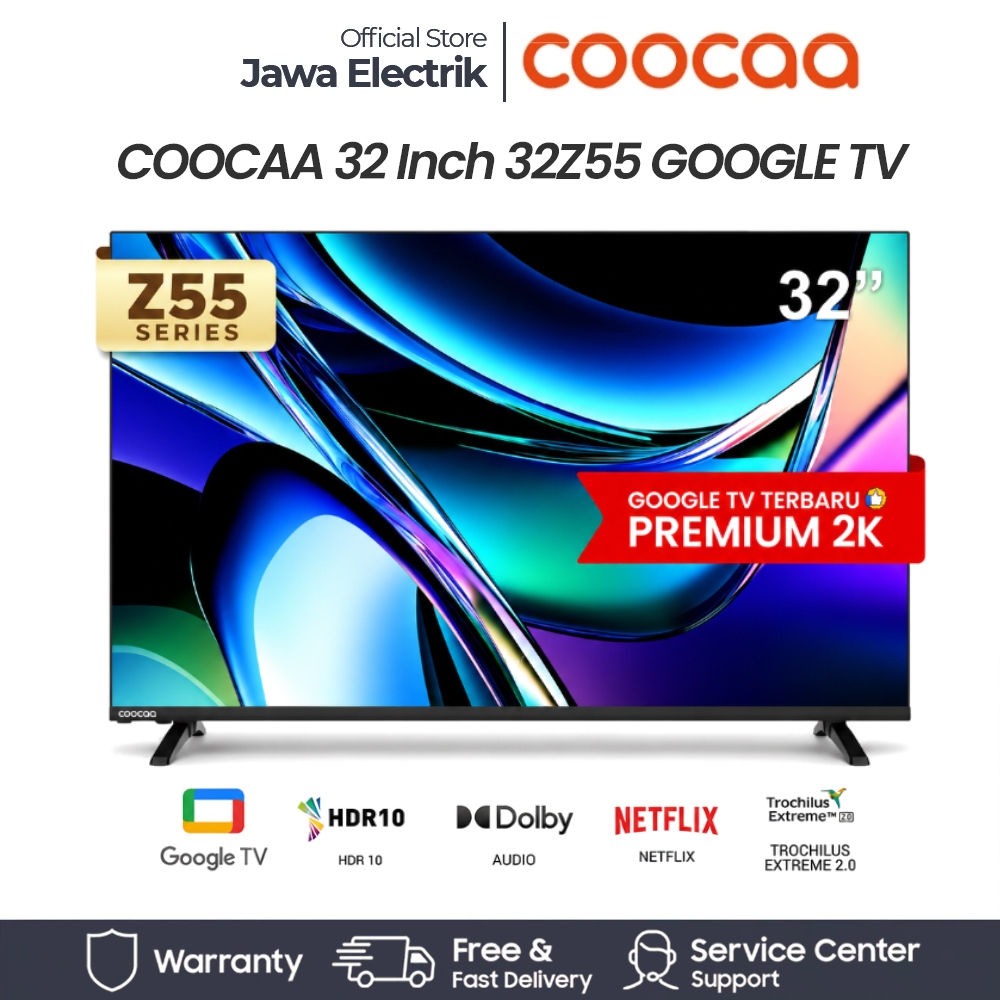 Jual COOCAA GOOGLE TV COOCAA 32Z55/32Z65/32Z66 TV 32 INCH - OS Google ...