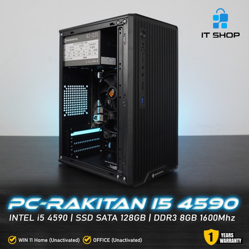 PC Rakitan Intel i5 4590 / DDR3 8GB / SSD 128GB