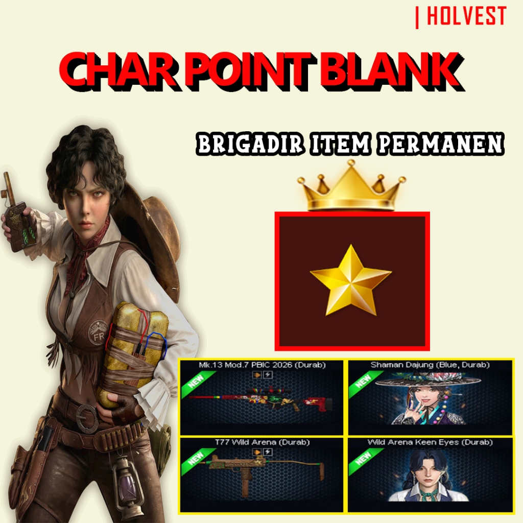 Jual CHAR POINTBLANK / CHAR PB - BRIGADIR MK 13 Mod 7 PBIC 2026 + T77 ...