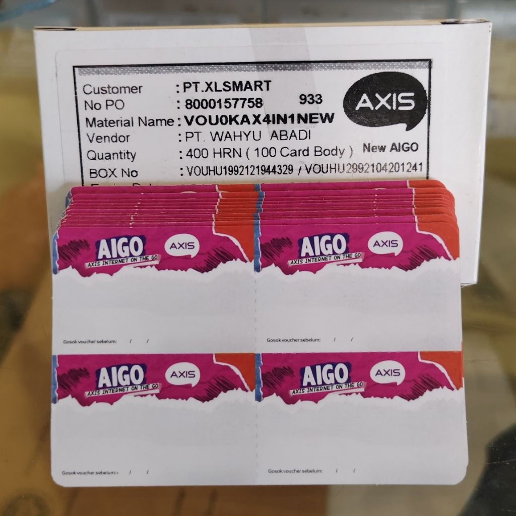 Voucher Axis Kosongan 400 SN Expired 2028