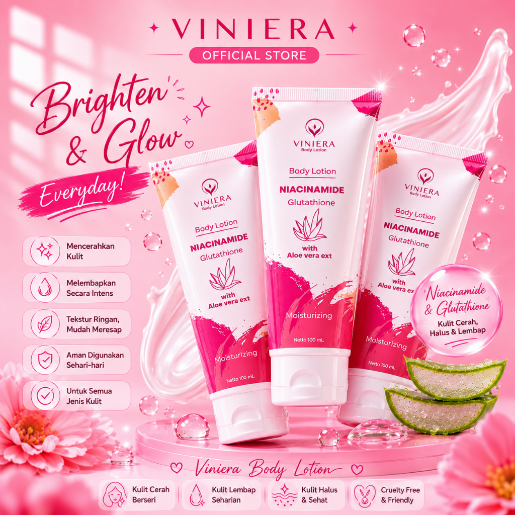 Jual VINIERA Body Lotion Niacinamide Glutathione 3 pcs