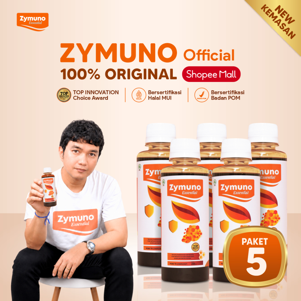 ZYMUNO 5 Botol Original - Secara Tradisional Membantu Memelihara Kondisi Kesehatan Pada Penderita Kanker