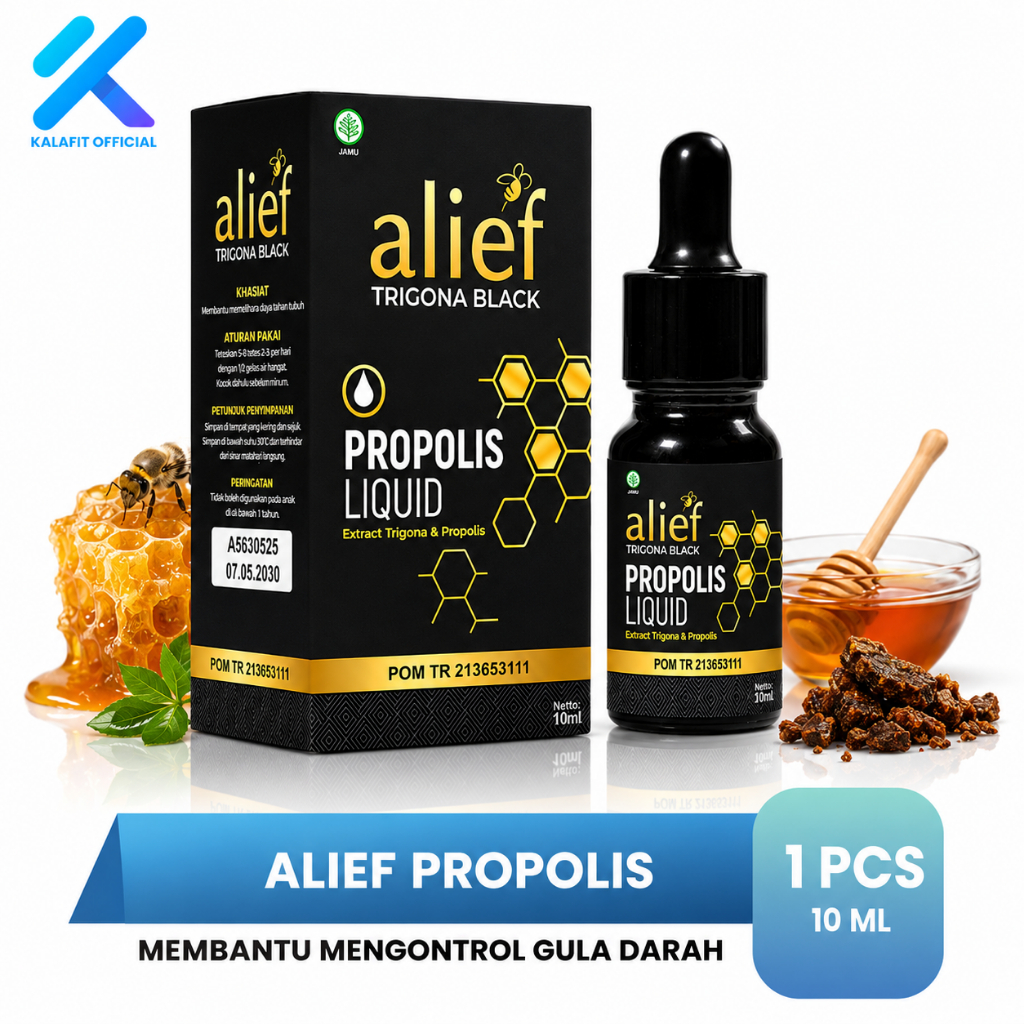 ALIEF PROPOLIS Obat Diabetes Penurun Gula Darah Herbal Obat Gula Diabet 10ML