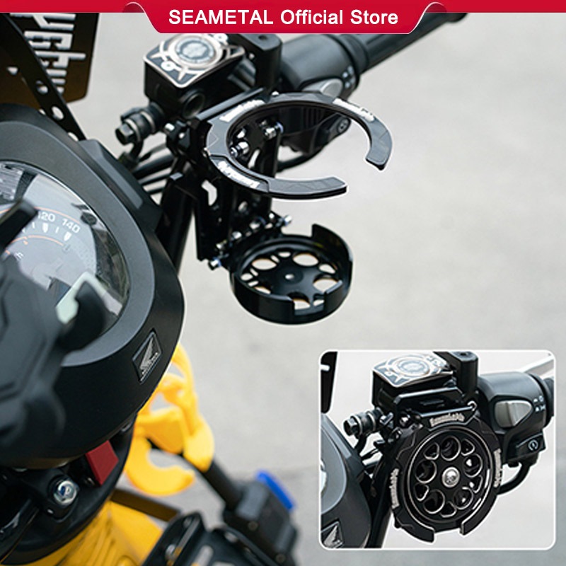 Holder Gelas Motor Tempat Botol Minum Spion Motor SEAMETAL