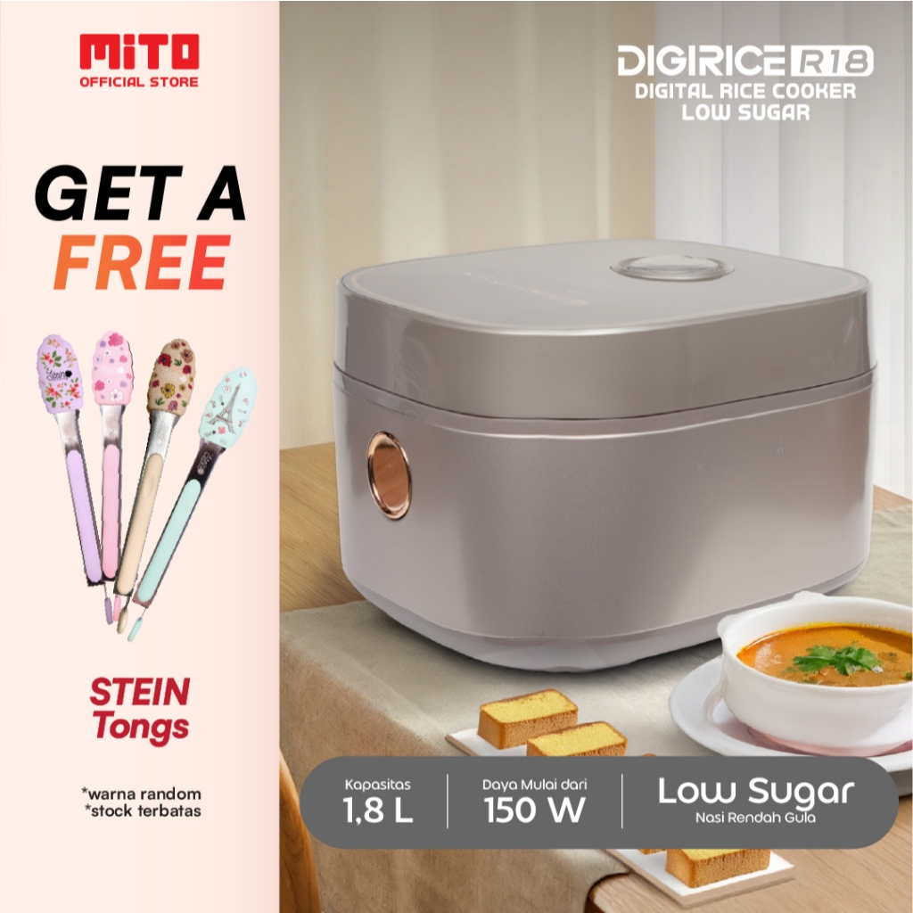 Jual MITO Digital Rice Cooker 1.8 Liter R18 - Rice Cooker Low Sugar ...