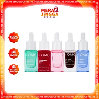 OMG Oh My Glow Active Expert Serum Series 17ml  Brightening, Hydrating, Calming, Exfoliating & Renew Serum | Merah Jingga Official