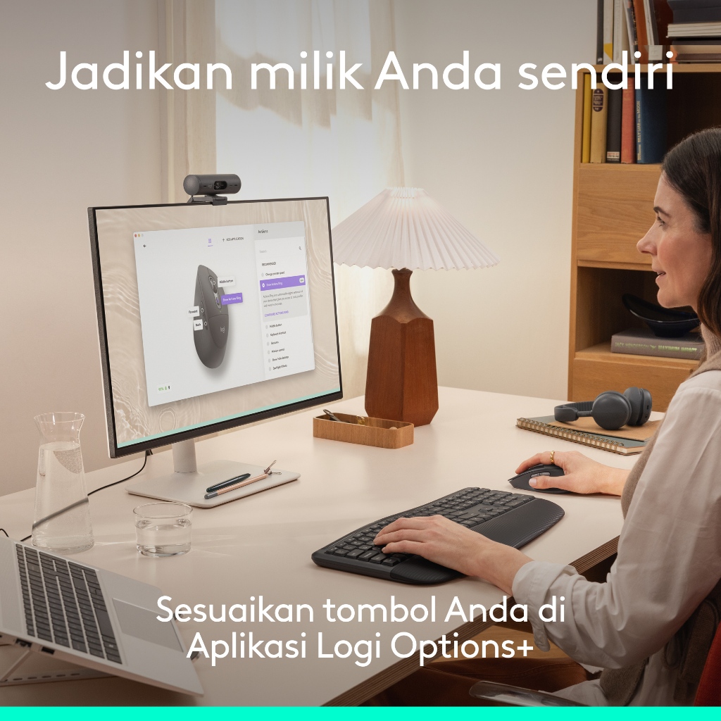 Logitech Signature Comfort Plus M850 L Wireless Mouse, Mouse Bluetooth dengan Bantalan Telapak Tangan, Klik Senyap, Baterai 24 Bulan, Tombol yang Dapa (7)