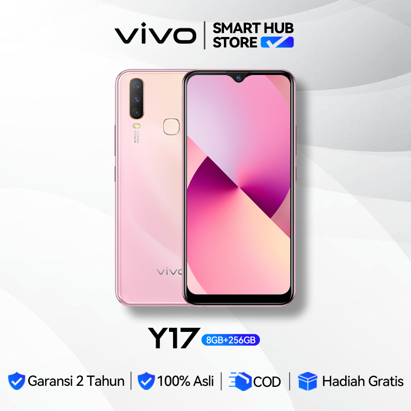 HP VIVO Y17 4G LTE Baterai 5000mAh Triple Camera Fullset Siap Pakai Ready Stock Garansi 24 Bulan
