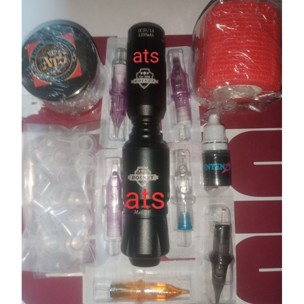 Jual alat tatto pen set rotari wireless dan rotari | Shopee Indonesia