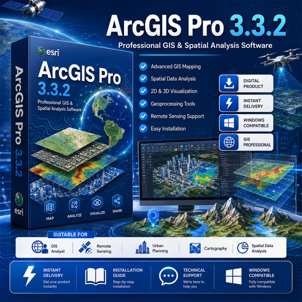 Jual ESRI ArcGIS Pro 3.3.2 Full Version [WIN] | Shopee Indonesia