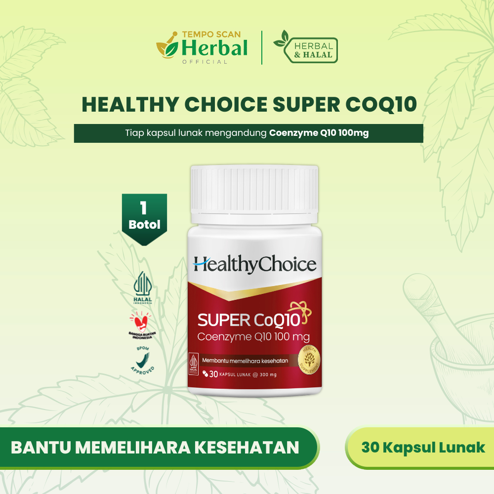 Healthy Choice SUPER CoQ10 Soft Capsule Kemasan Botol [06.2028]