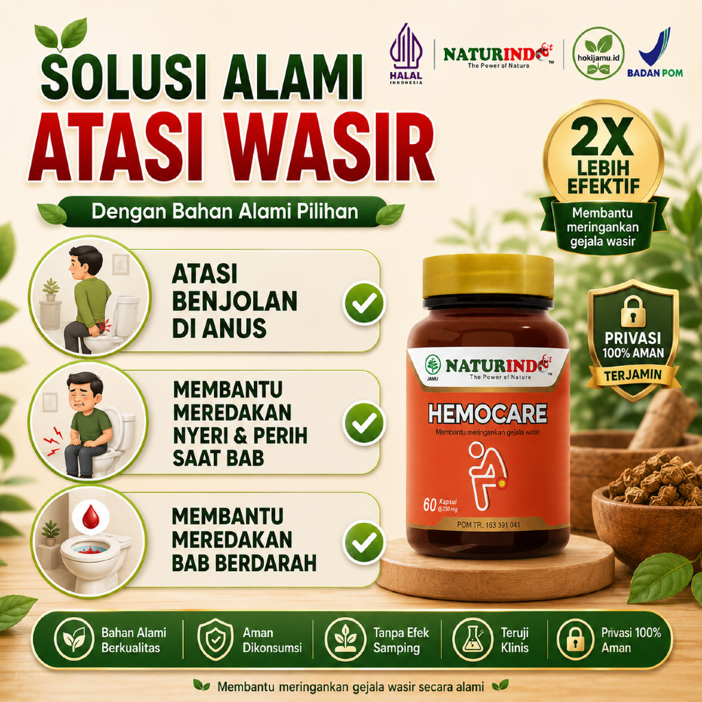 Obat Ambeien Wasir Stadium 4 Ampuh Herbal Hemocare Naturindo