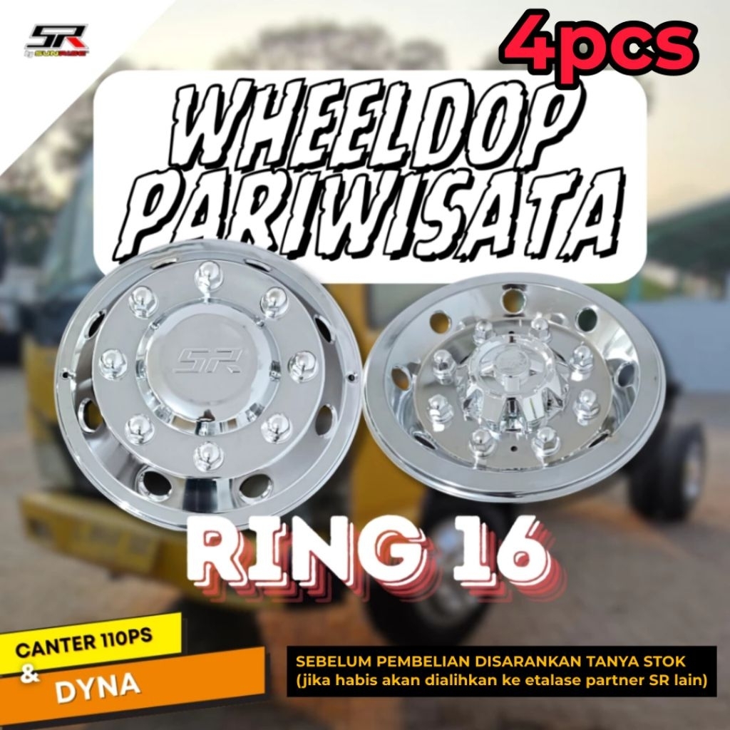 Jual 4pcs Weldop Truk Medium Mitsubishi Canter Model Pariwisata Ring 16 ...
