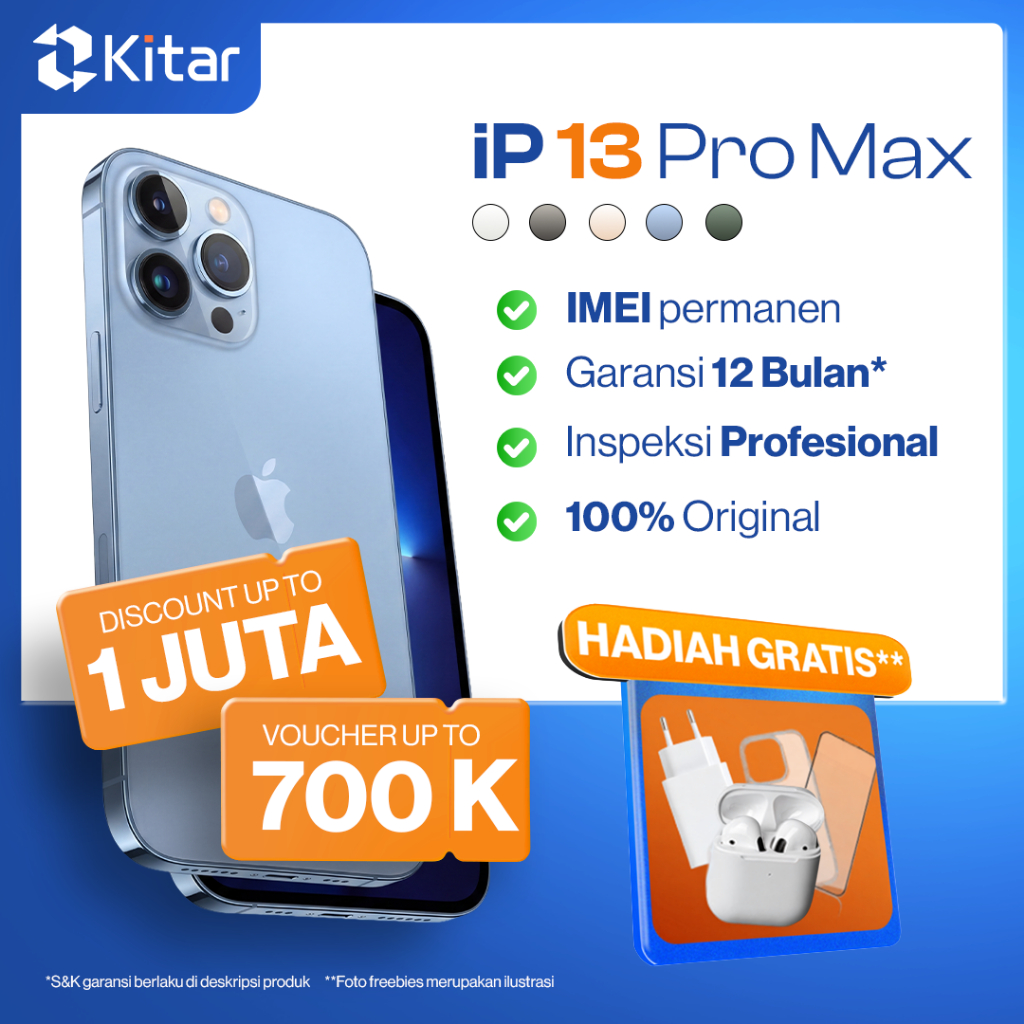 iPhone 13 Pro Max ex iBox Beacukai IMEI Permanen Garansi 12 Bln 100% Original Second iPhone FULLSET 128GB 256GB 512GB 1TB