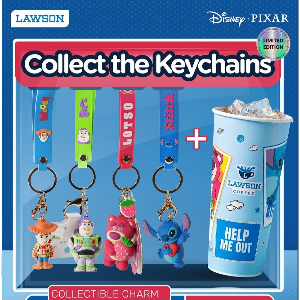 Jual TOY STORY 5 X LAWSON KEYCHAIN COLLABORATION KEYRING TEAR CUP ...
