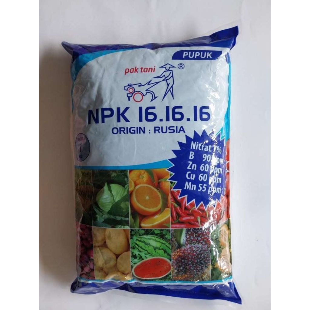 PUPUK NPK 16.16.16 PAK TANI ORIGIN RUSIA 500gr