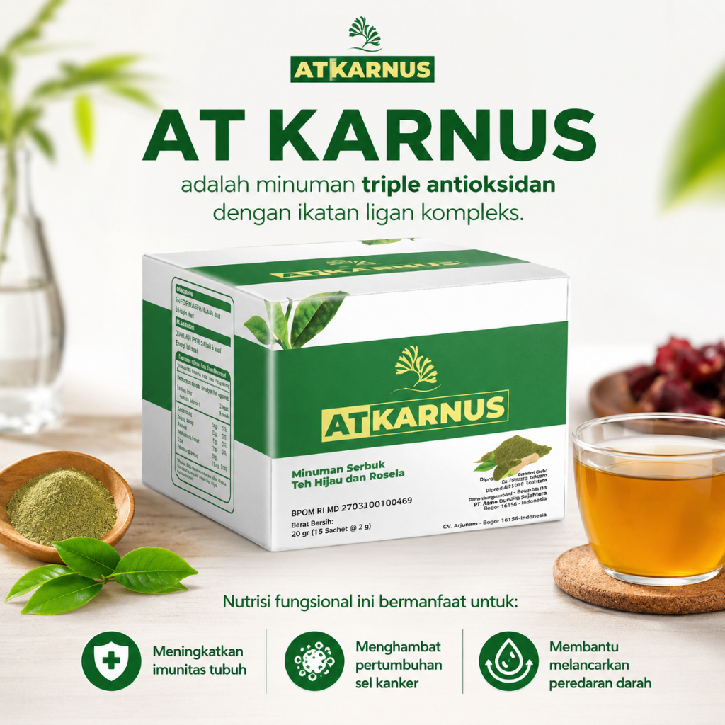 AT KARNUS Algatea Nutrisi Kanker dan Tumor Minuman Teh Hijau Untuk Meningkatkan Imunitas Tubuh