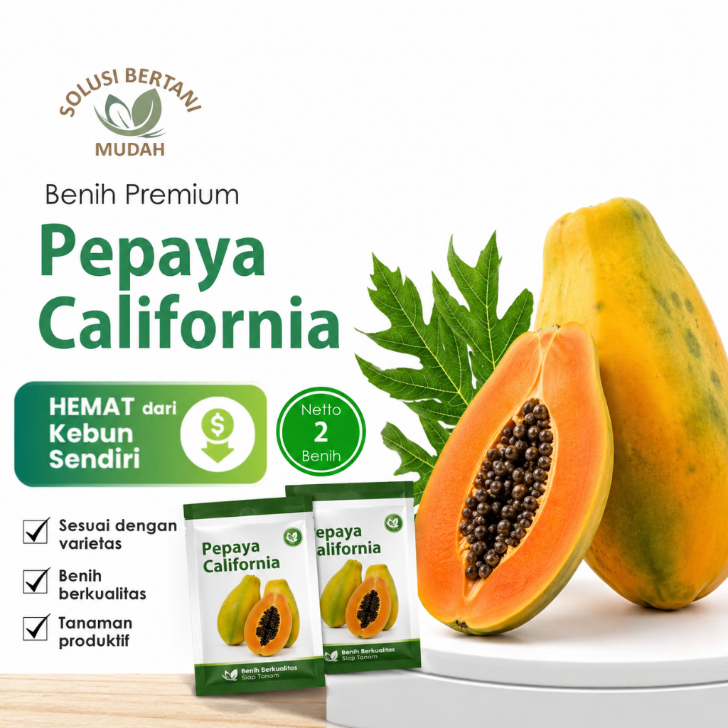 Bibit Benih Buah Pepaya California Unggul