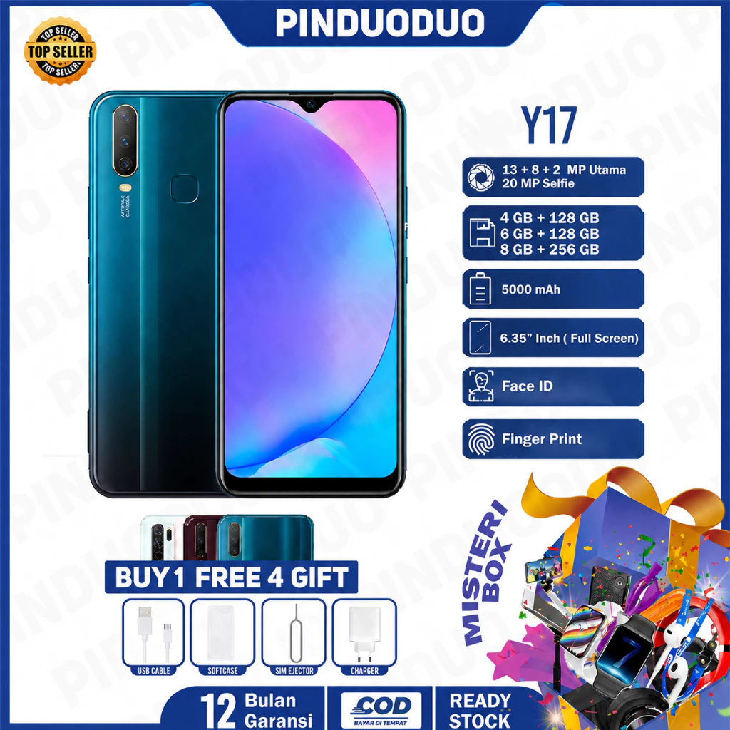 Vivo Y17 8GB 256GB 6.35" 4G LTE 5000mAh
