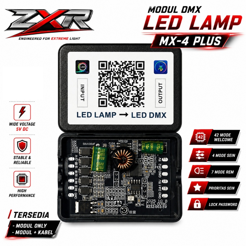 Jual MODUL DMX ZXR MX-4 PLUS MODUL PCB DMX ALIS LED KOLONG RGB LED DMX ...