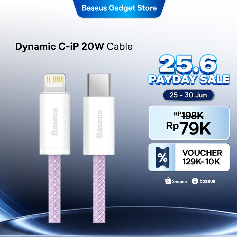 Jual Baseus Dynamic Series PD 20W Fast charge Cable Supports 480Mbps ...